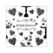 エレガントみすぼらしいスタイルブライダルシャワー ラバースタンプ (インプリント)