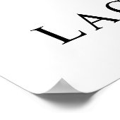 エレガントようこそ結婚のサイン – 名前をカスタムすると日付 ポスター (角)