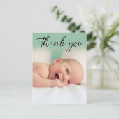 エレガントようこそ：パーソナライズされたベビー発表Ca 案内ポストカード (スタンド正面)