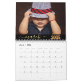 エレガントよくはしゃぐシンプルScript Family Photos カレンダー (3月 2026)