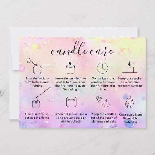 エレガントろうそく気にのサンキューカード追加ロゴ サンキューカード (正面)