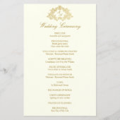 エレガントアイボリーと金ゴールドヴィンテージ結婚式 (正面)