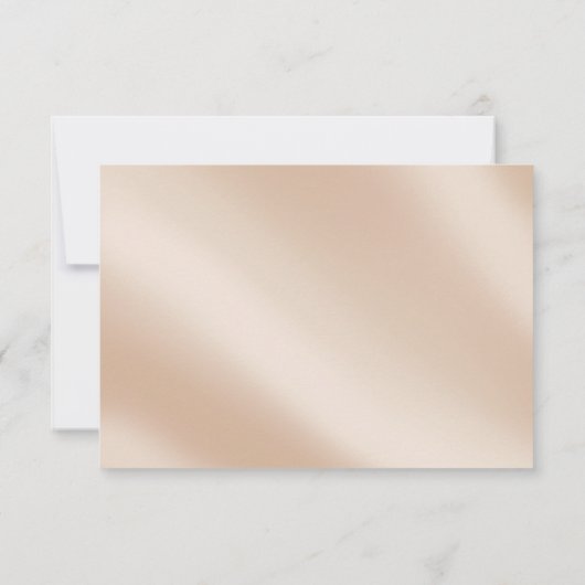 エレガントアイボリーと金ゴールド写真の保存日付 セーブザデート (裏面)