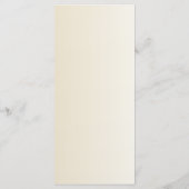 エレガントアイボリーと黄結婚色のメニュー メニュー (裏面)