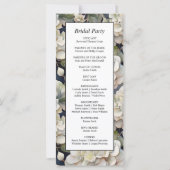 エレガントアイボリーほこりっぽいピンク色の水色フローラ (裏面)