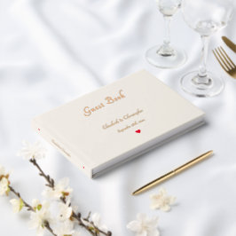 エレガントアイボリーカラーバラ金ゴールド結婚記念日 ゲストブック