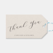 エレガントアイボリークリーム書結婚道ありがとう ギフトタグ (正面(横))