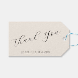 エレガントアイボリークリーム書結婚道ありがとう ギフトタグ