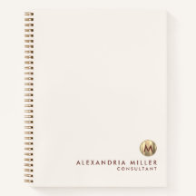 エレガントアイボリークリーム金ゴールドモノグラム