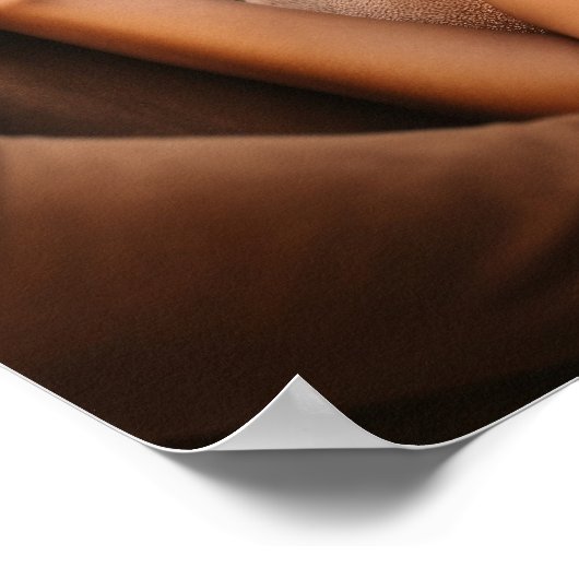 エレガントアイボリーシンプルカップル写真結婚ズ ポスター (角)