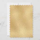 エレガントアイボリーフローラベビーバプテスマ 招待状 (裏面)