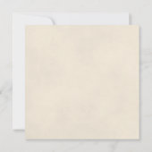 エレガントアイボリーホワイトローズオーバルフォトズ結婚ーズ サンキューカード (裏面)