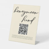 エレガントアイボリーミニマ結婚リスト新婚旅行ファンド 台座サイン (正面)