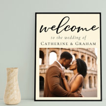 エレガントアイボリーミニマ結婚リスト歓迎の写真