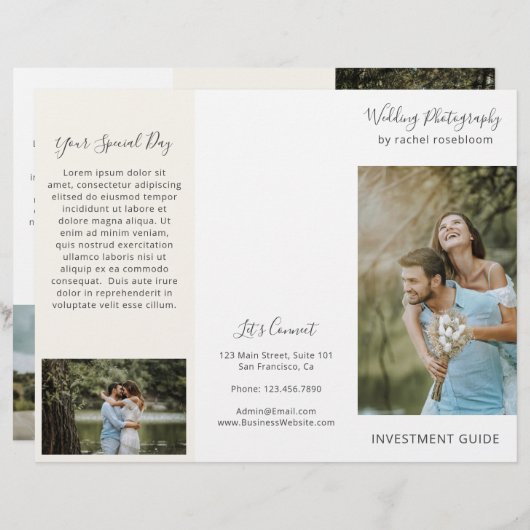 エレガントアイボリー写真事業パンフレット (正面/裏面)