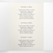 エレガントアイボリー写真写真三折パンフレット 三つ折りカード (内部中)