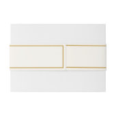 エレガントアイボリー及び金ゴールドラベル 招待状ベリーバンド (裏面例)