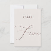 エレガントアイボリー書道表5表番号 招待状 (正面)