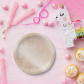 エレガントアイボリー結婚フローラ紙プレート ペーパープレート (パーティー)