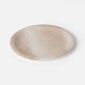 エレガントアイボリー結婚フローラ紙プレート ペーパープレート (アングル)