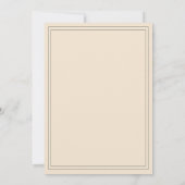 エレガントアイボリー結婚式招待状 招待状 (裏面)