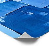 エレガントアイリスのモダン抽象芸術スタイル ポスター (角)