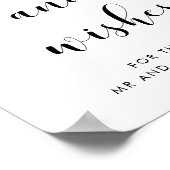 エレガントアドバイスと願い結婚のサイン ポスター (角)