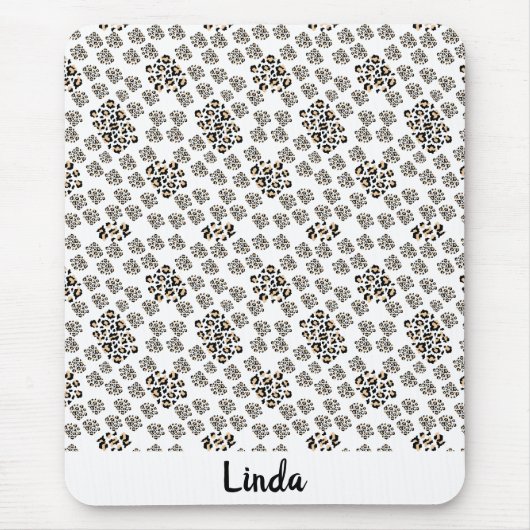 エレガントアニマルプリント マウスパッド (正面)