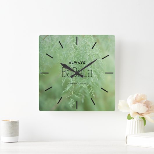 エレガントアパーソナライズされたクリル時計 スクエア壁時計 (ホーム)