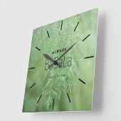 エレガントアパーソナライズされたクリル時計 スクエア壁時計 (傾斜)