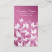 エレガントアポイントメントカード蝶ピンク 予約カード (裏面)