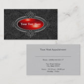 エレガントアポイントメントテンプレート 予約カード (正面/裏面)