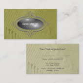 エレガントアポイントメントテンプレート 予約カード (正面/裏面)