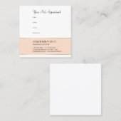 エレガントアポイントメントリマモダンーデザイントレンディー 予約カード (正面/裏面)