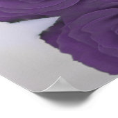 エレガントアメジストパープルバラシック結婚ズウェルカム ポスター (角)