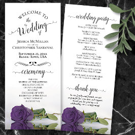 エレガントアメジストパープルバラロマン結婚ティック プログラム