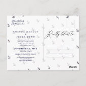 エレガントアンカー, 海事 Save the Date ポストカード (裏面)