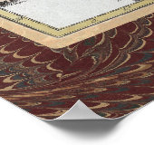 エレガントアンティークとアイラ素晴らしンドの地図 ポスター (角)