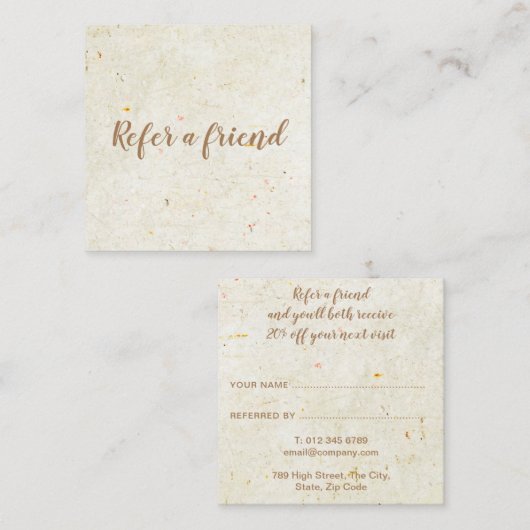 エレガントアンティークスクリ素朴プト 紹介カード (正面/裏面)