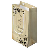 エレガントアンティークスワ結婚ール スモールペーパーバッグ (正面アングル)