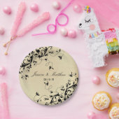 エレガントアンティークスワ結婚ール ペーパープレート (パーティー)