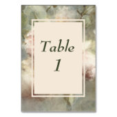エレガントアンティークバラソフトピンクウォーター結婚カラー テーブルナンバー (正面)
