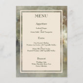 エレガントアンティークバラソフトピンク水カラーフローラ メニュー (裏面)