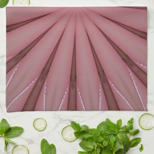 エレガントアンティークピンク万華鏡のように千変万化するパターンデザイン キッチンタオル (折り畳み)