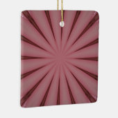 エレガントアンティークピンク万華鏡のように千変万化するパターンデザイン セラミックオーナメント (右)