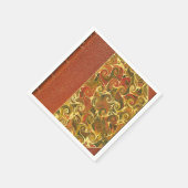 エレガントアンティークブック、旋回パタ華美ーン スタンダードカクテルナプキン (角)