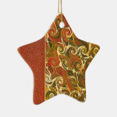 エレガントアンティークブック、旋回パタ華美ーン セラミックオーナメント (右)