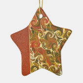 エレガントアンティークブック、旋回パタ華美ーン セラミックオーナメント (左)