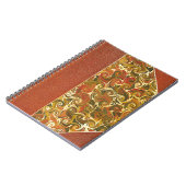 エレガントアンティークブック、旋回パタ華美ーン ノートブック (左側)