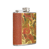 エレガントアンティークブック、旋回パタ華美ーン フラスク (右)